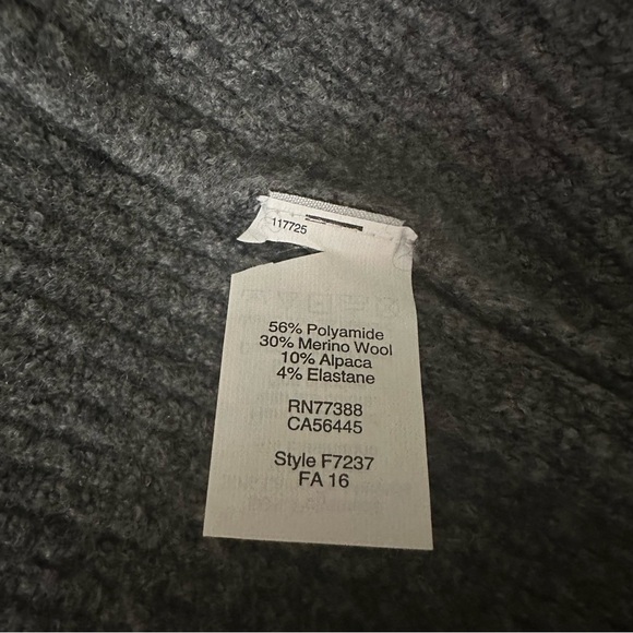 Madewell Backstage Cardigan Sweater gray ribbed oversized - Picture 6 of 6